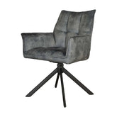 Eetkamerstoel Dani | Velvet Light Blue - WeAreTables